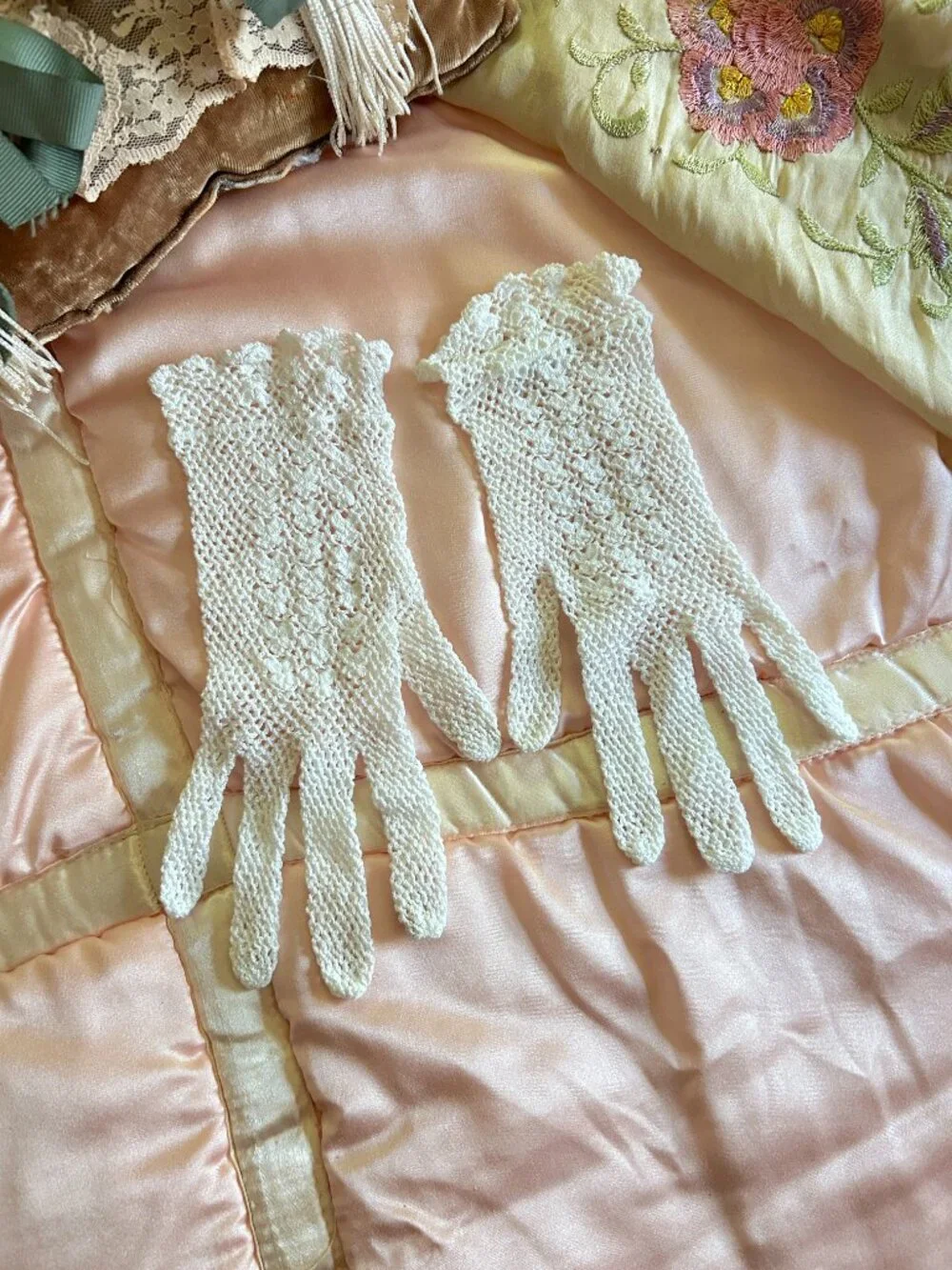 Vintage delicate crochet